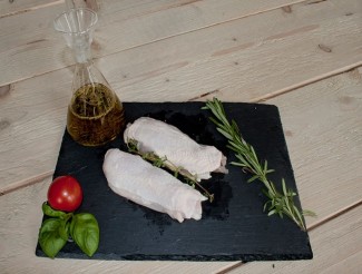 Poulet de filet avec peau